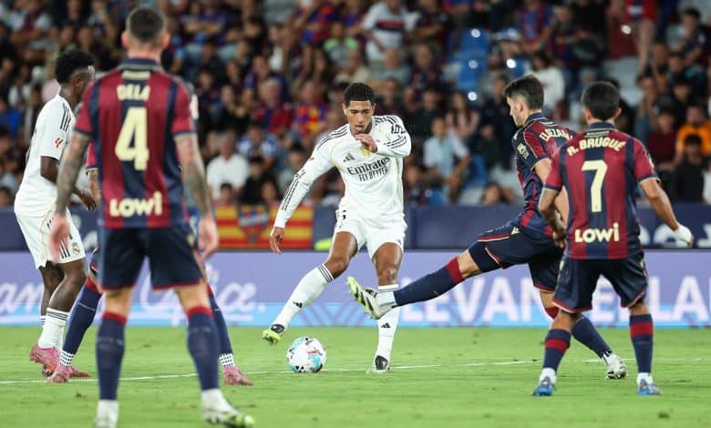 جود بيلينجهام - ريال مدريد - ليفانتي - المصدر (Getty images)