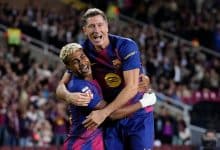 روبرت ليفاندوفسكي - لامين يامال - برشلونة - المصدر (Getty images)