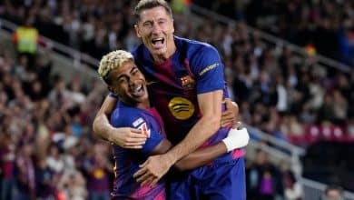 روبرت ليفاندوفسكي - لامين يامال - برشلونة - المصدر (Getty images)