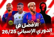 ترتيب أفضل 10 لاعبين في الدوري الإسباني 2025-2026