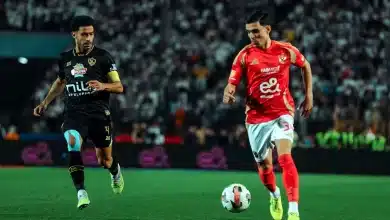 أشرف بن شرقي - عمر جابر - الأهلي - الزمالك (تصوير: مصطفى الشحات)