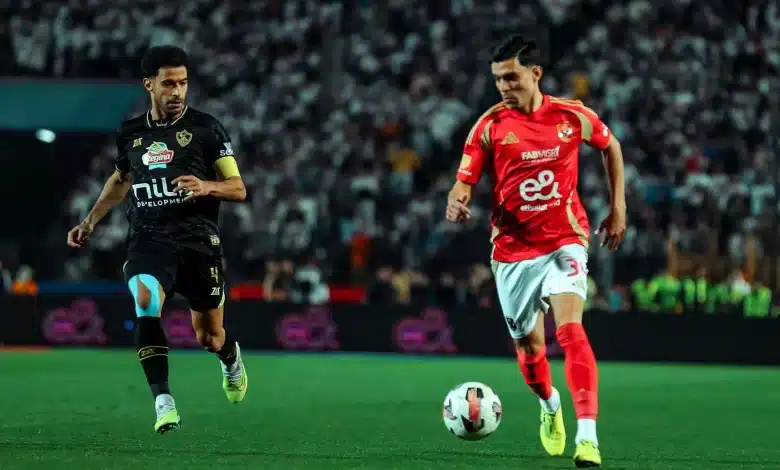 أشرف بن شرقي - عمر جابر - الأهلي - الزمالك (تصوير: مصطفى الشحات)