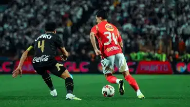 أشرف بن شرقي - عمر جابر - الأهلي - الزمالك (تصوير: مصطفى الشحات)