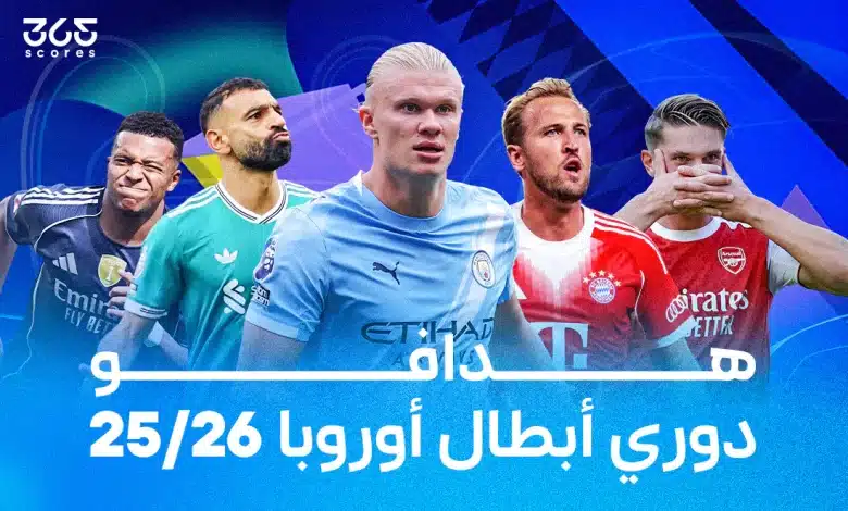 جدول ترتيب هدافي دوري أبطال أوروبا 2026