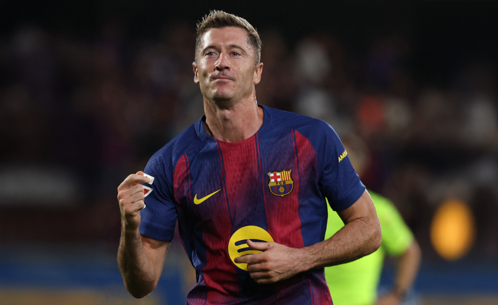 روبرت ليفاندوفسكي - برشلونة - المصدر (Getty images)