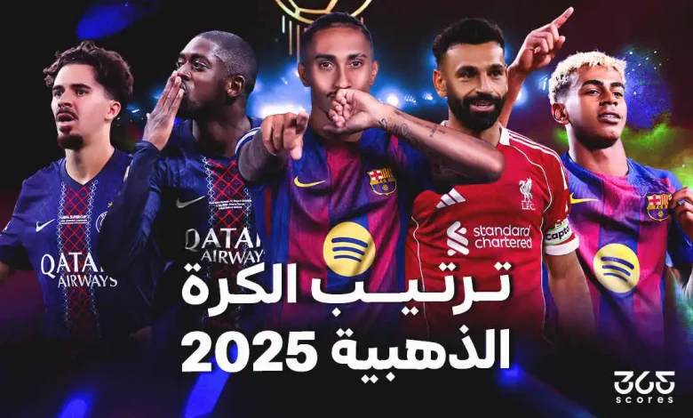 ترتيب الكرة الذهبية 2025 حسب الذكاء الاصطناعي