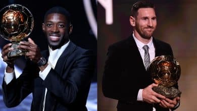 ليونيل ميسي - عثمان ديمبيلي - الكرة الذهبية - المصدر (Getty images)