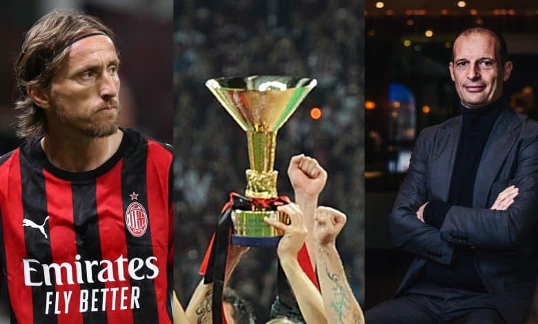 ميلان - ماسيمليانو أليجري - لوكا مودريتش - المصدر (Getty images)