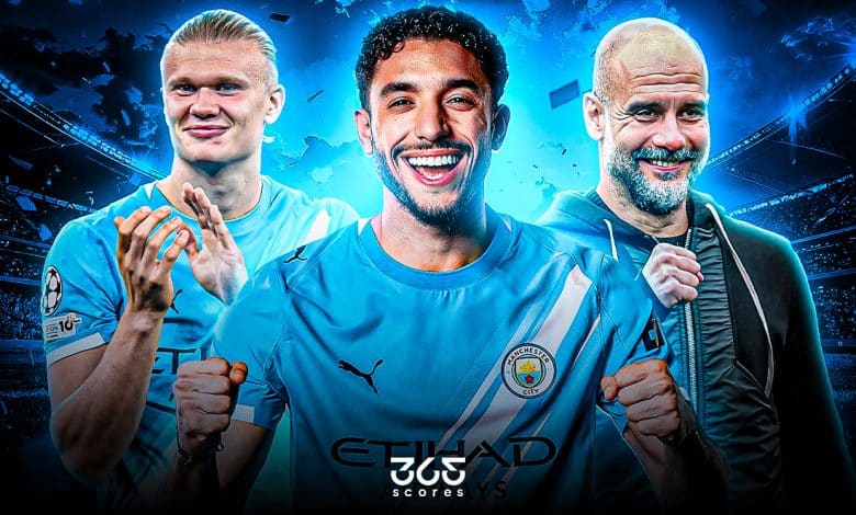 مانشستر سيتي - جوارديولا - هالاند - عمر مرموش