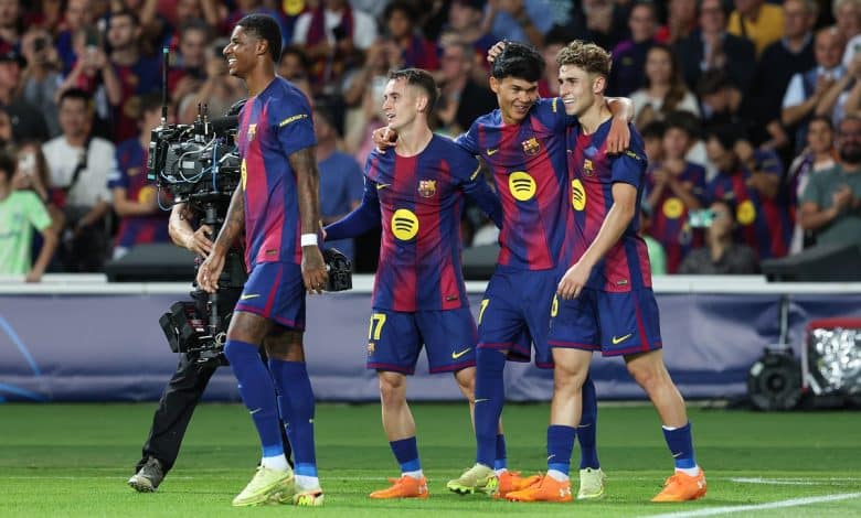 فيرمين لوبيز - درو فرنانديز - مارك كاسادو - أليخاندرو بالدي - برشلونة - المصدر (Getty images)