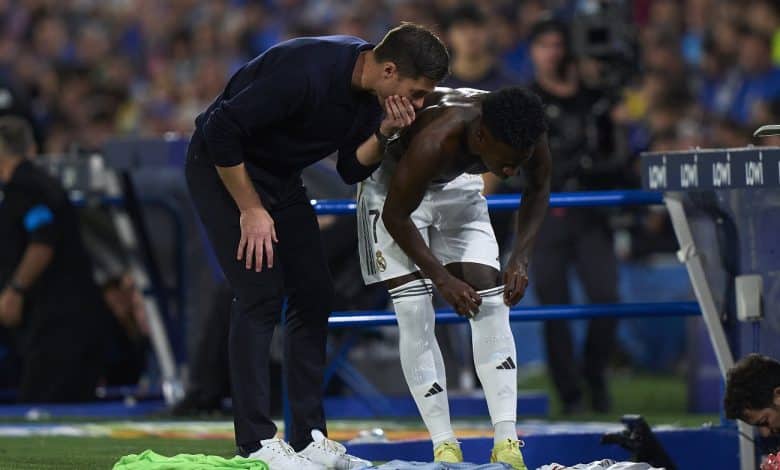 فينيسيوس جونيور - تشابي ألونسو - ريال مدريد - المصدر (Getty images)