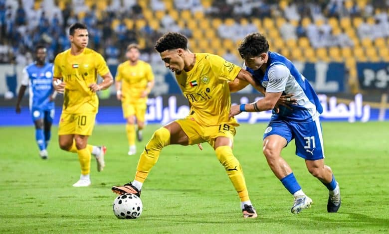الوصل ضد النصر- المصدر: حساب رابطة المحترفين الإماراتية