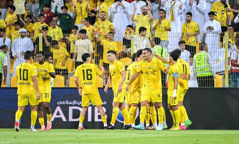 الوصل ضد النصر - المصدر: حساب رابطة المحترفين الإماراتية