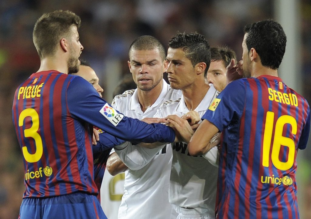 كريستيانو رونالدو - جيرارد بيكيه - سيرجيو بوسكيتس - بيبي - ريال مدريد - برشلونة - المصدر (Getty images)