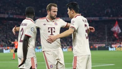 كيم مين جاي - هاري كين - دايوت أوباميكانو - بايرن ميونخ - المصدر (Getty images)