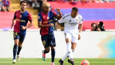 لامين يامال- مبابي- برشلونة ضد ريال مدريد.. المصدر (Getty images)