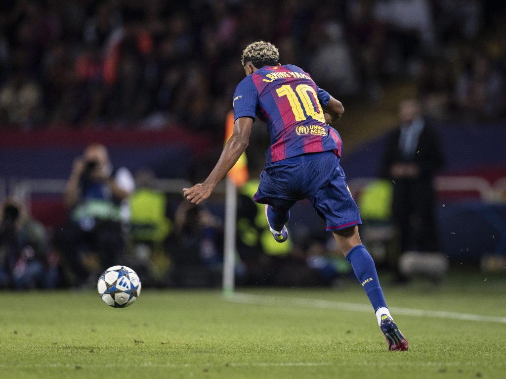 لامين يامال - باريس سان جيرمان ضد برشلونة (المصدر:Gettyimages)