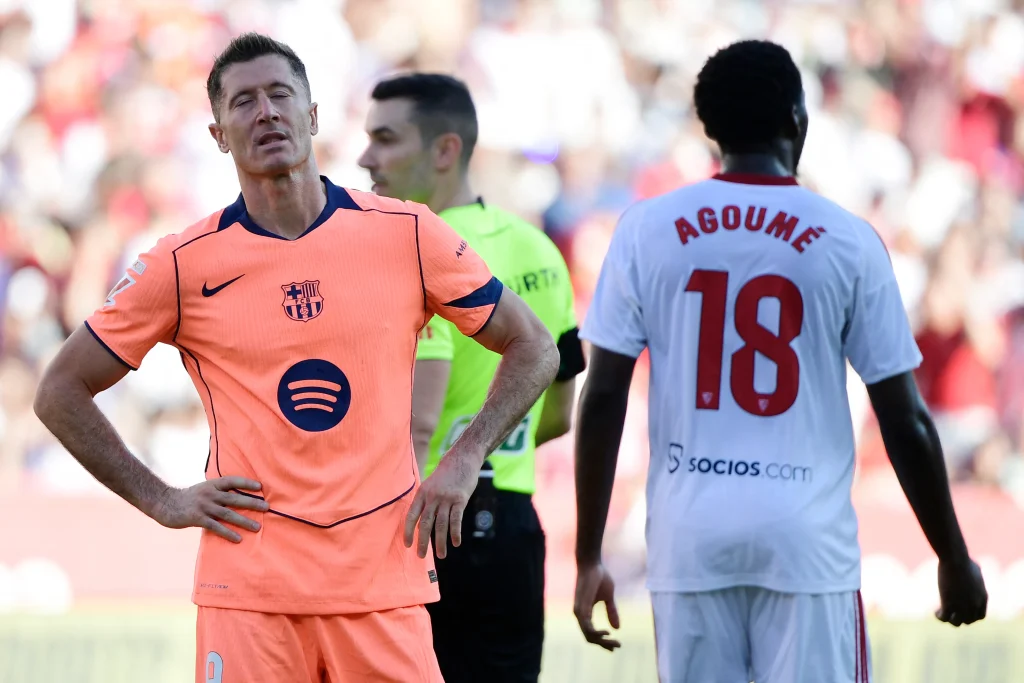 إشبيلية - برشلونة - روبرت ليفاندوفسكي (المصدر:Gettyimages)