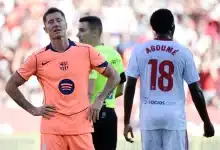 إشبيلية - برشلونة - روبرت ليفاندوفسكي (المصدر:Gettyimages)