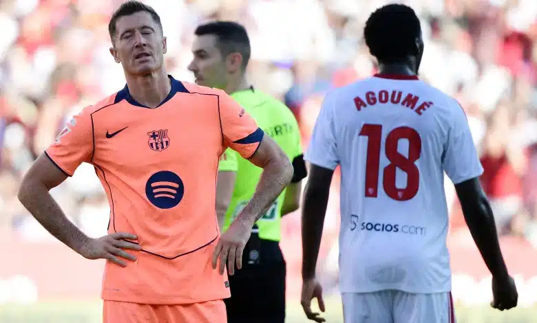 إشبيلية - برشلونة - روبرت ليفاندوفسكي (المصدر:Gettyimages)