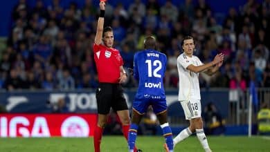 ريال مدريد - خيتافي - طرد ألان نيوم - الحكم لويس مونويرا مونتيرو - المصدر (Getty images)