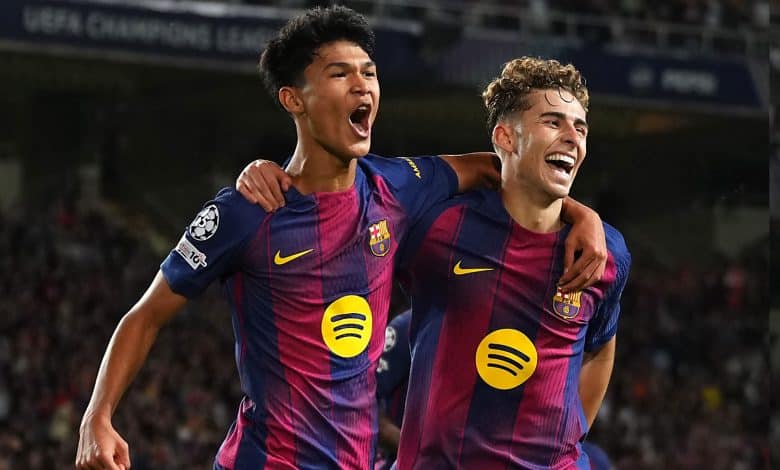 درو فرنانديز - فيرمين لوبيز - برشلونة - المصدر (Getty images)