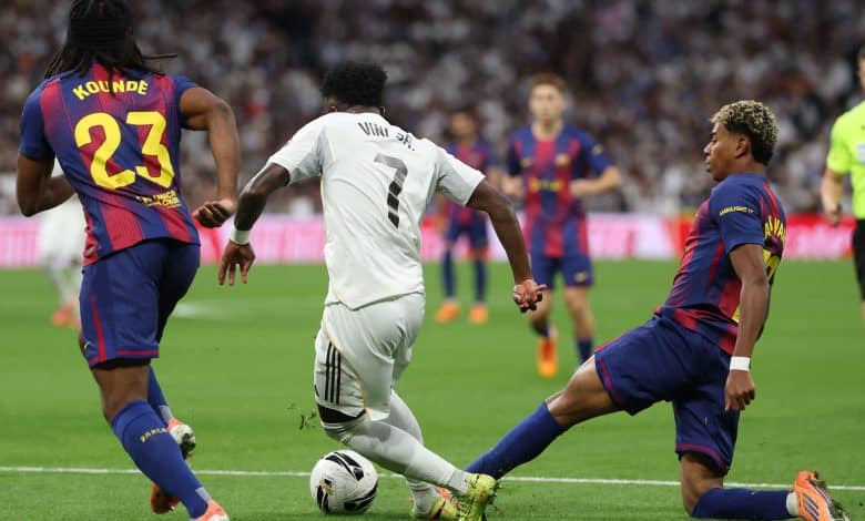 لامين يامال - فينيسيوس جونيور - جوليس كوندي - الكلاسيكو - ريال مدريد - برشلونة - المصدر (Getty images)