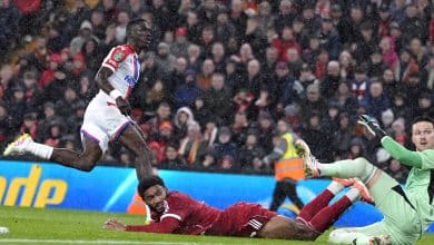 إسماعيلا سار من مباراة ليفربول ضد كريستال بالاس.. (المصدر:Gettyimages)