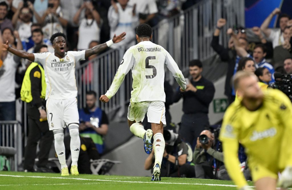 جود بيلينجهام - فينيسيوس جونيور - ريال مدريد ضد يوفنتوس (المصدر: Getty images)