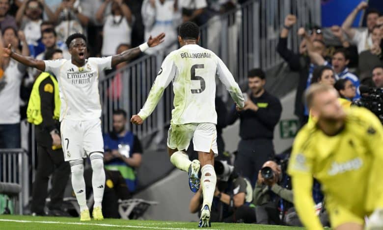 جود بيلينجهام - فينيسيوس جونيور - ريال مدريد ضد يوفنتوس (المصدر: Getty images)