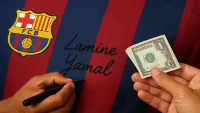 لامين يامال - قميص لاعب كرة قدم - المصدر: Chat GPT