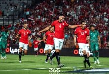 محمد حمدي - ياسر إبراهيم - مصطفى محمد - رامي ربيعة - منتخب مصر - تصوير: مصطفى الشحات