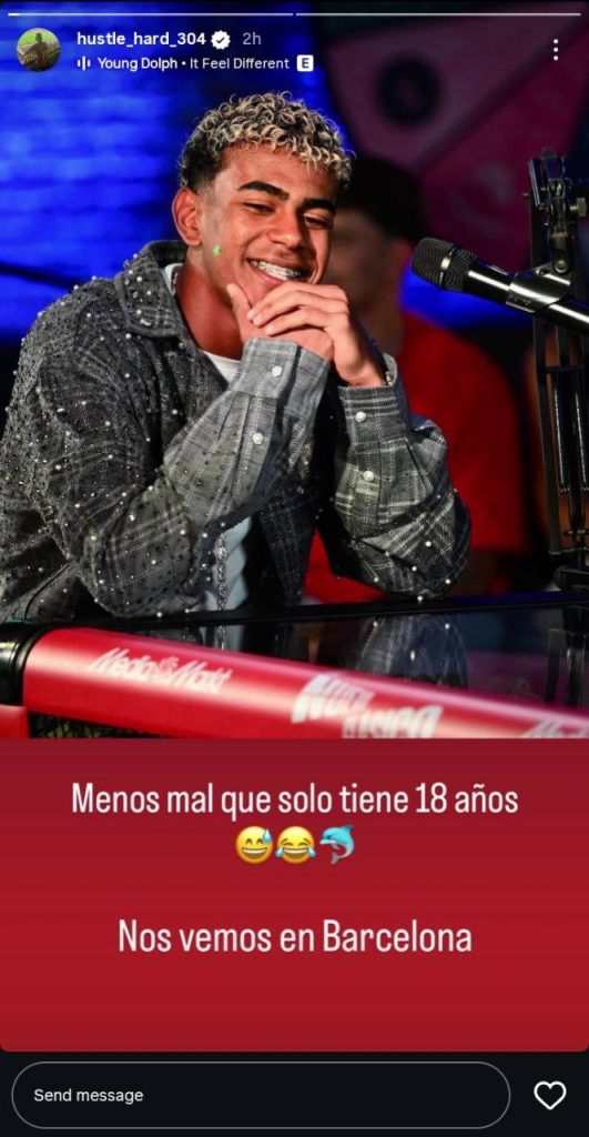 ستوري والد لامين يامال على إنستجرام بعد الكلاسيكو