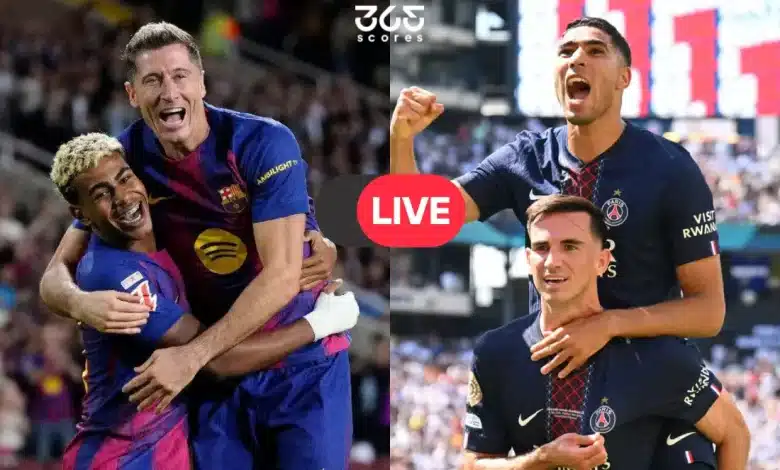 أين تشاهد البث المباشر لمباراة برشلونة وباريس سان جيرمان اليوم في دوري أبطال أوروبا؟