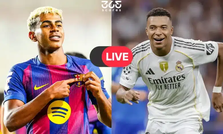 بث مباشر ريال مدريد وبرشلونة الآن: مشاهدة مباراة الكلاسيكو اليوم