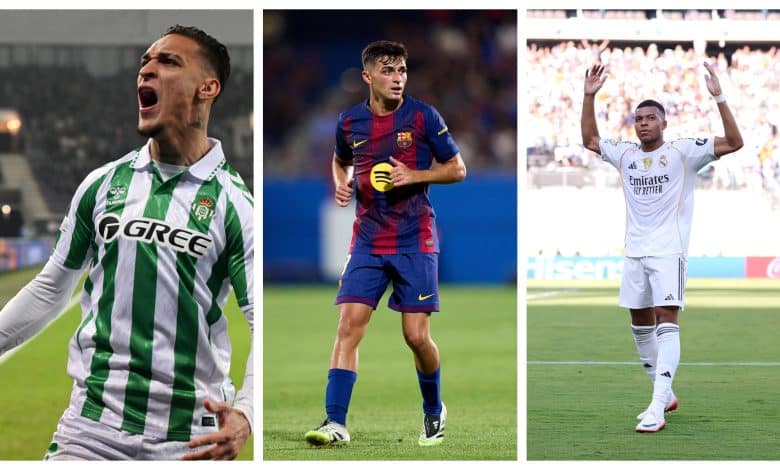 مبابي- بيدري- أنتوني.. المرشحون لجائزة لاعب الشهر في الدوري الإسباني