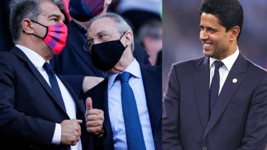 خوان لابورتا- ناصر الخليفي- فلورنتينو بيريز