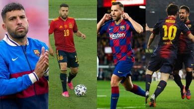 ليونيل ميسي - جوردي ألبا - المصدر (Getty images)