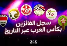 سجل الفائزين بكأس العرب عبر التاريخ