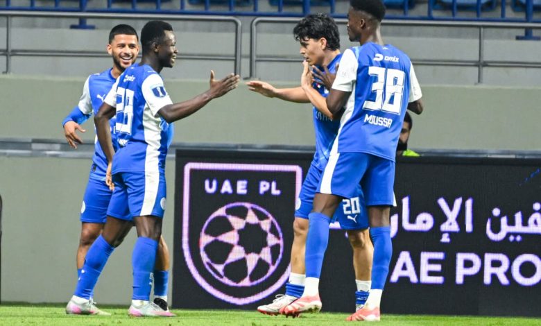 النصر ضد شباب الأهلي- المصدر: حساب رابطة المحترفين الإماراتية