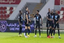 الشارقة ضد بني ياس- المصدر: حساب رابطة المحترفين الإماراتية