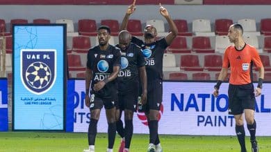 الشارقة ضد بني ياس- المصدر: حساب رابطة المحترفين الإماراتية