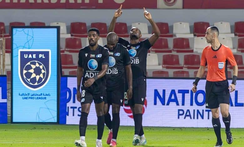 الشارقة ضد بني ياس- المصدر: حساب رابطة المحترفين الإماراتية