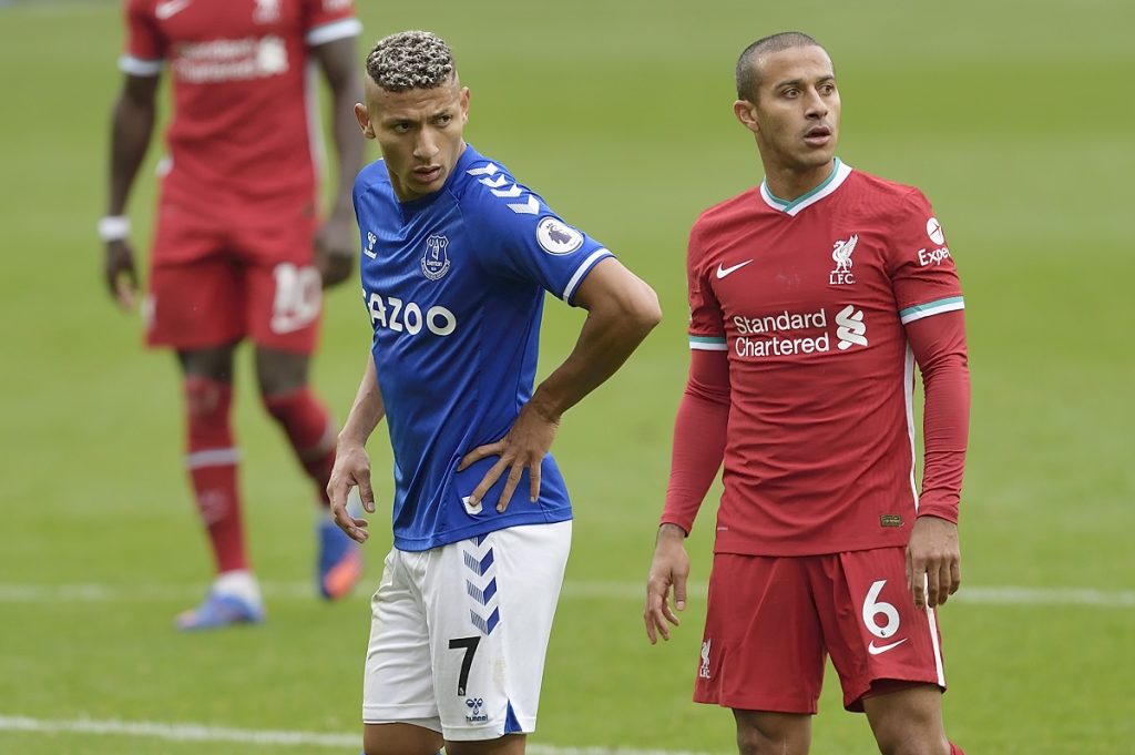 ريتشارليسون - تياجو ألكانتارا - ليفربول - إيفرتون - المصدر (Getty images)
