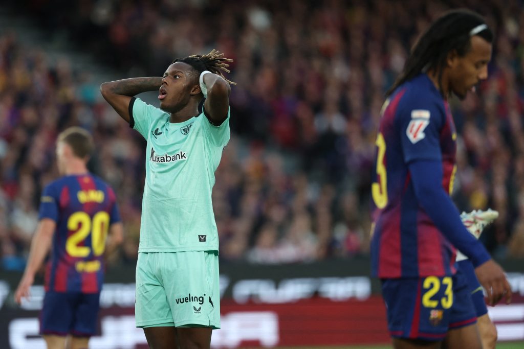 جول كوندي - نيكو ويليامز - برشلونة ضد أتلتيك بلباو (المصدر:Gettyimages)