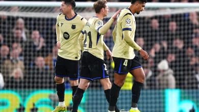 رونالد أراوخو - فرينكي دي يونج - روبرت ليفاندوفسكي - المصدر (Getty images)