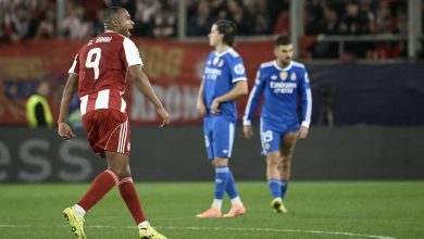 أيوب الكعبي - أولمبياكوس ضد ريال مدريد (المصدر:Gettyimages)