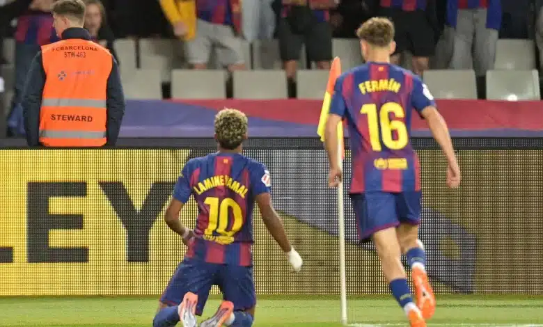 فيرمين لوبيز - لامين يامال - برشلونة (المصدر:Gettyimages)