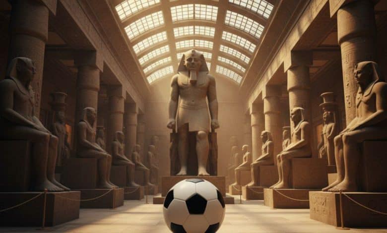 كرة القدم في المتحف المصري الكبير - المصدر: Gemini