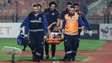 إصابة دونجا - تصوير: مصطفى الشحات